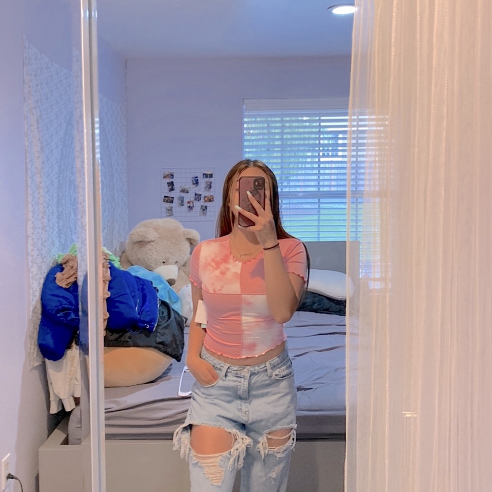 Pink Patch Top